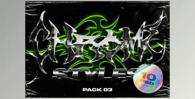 Chrome Text Styles Vol.3 CreativeMarket-5778765 (PSD, JPG)