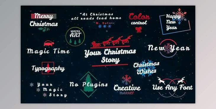 Magic Christmas Titles (Videohive 49393320) - AE Project