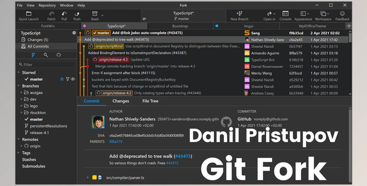 Danil Pristupov Git Fork v2.7.0 for Win & macOS + Portable Edition + Keygen