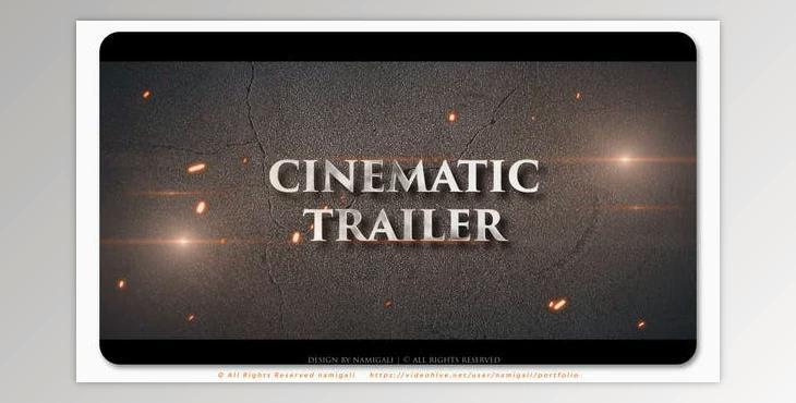 Cinematic Trailer (Videohive 43722302) - AE Project