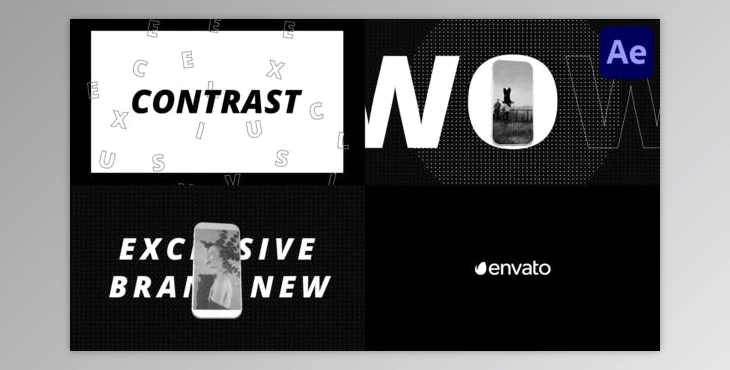 Contrast Slideshow for After Effects (Videohive 47834850) - AE Project