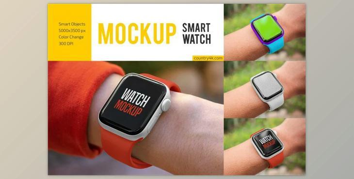Smart Watch Mockup Set CreativeMarket-5999449 (PSD)
