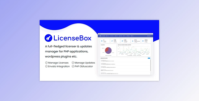 LicenseBox (PHP Licenser and Updates Manager) v1.6.4 (17 Feb 2023) Nulled