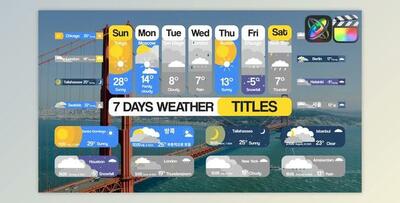 7 Days Weather Titles for FCPX (Videohive 51473981)