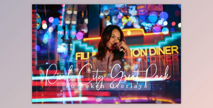 60 Real City Great Pack Lights Effect Photo Overlays