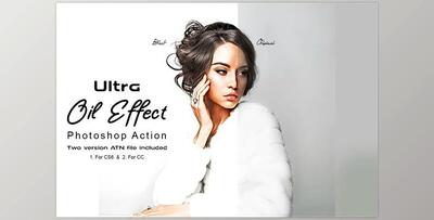 Ultra Oil Effect Photoshop Action CreativeMarket - 7368949