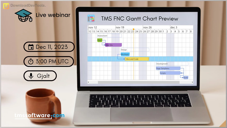 TMS FNC Gantt Chart v1.2.2.6 (11 Dec 2024) for Delphi & CB XE7-D12 Athens Full Source