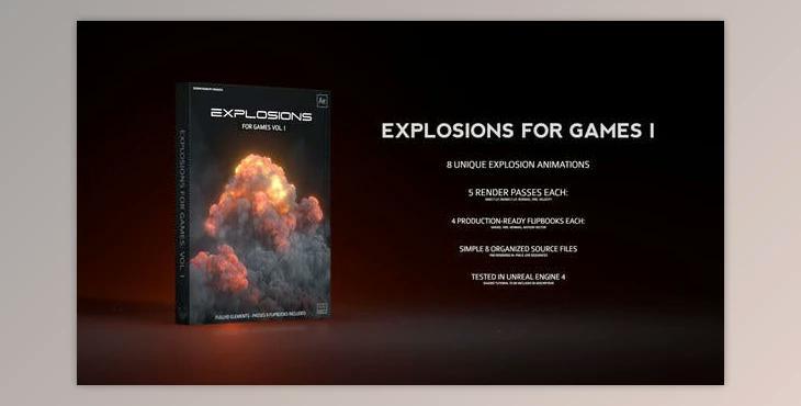 Explosions for Games I (Videohive 23873239) - AE Project