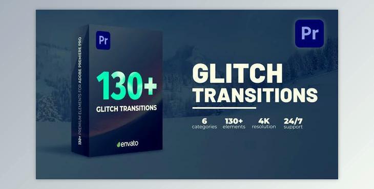 Glitch Transitions (Videohive 39343169) - PR Project
