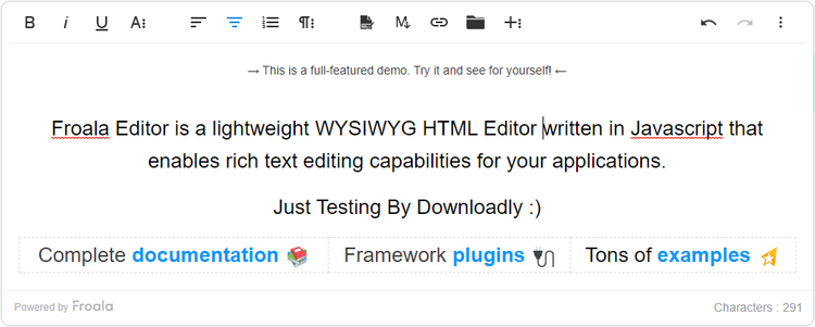Froala WYSIWYG HTML Editor 4.0.0
