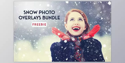 Snow Photo Overlays Bundle for Photoshop
