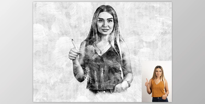 Original Drawing Photoshop Action CreativeMarket - 7071197