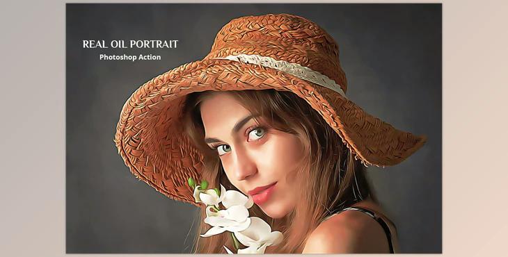 Real Oil Portrait Photoshop Action CreativeMarket-5080830