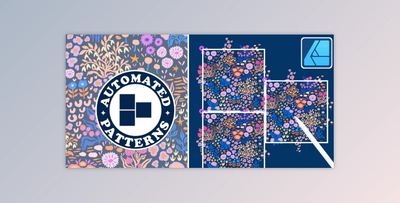 Surface Pattern Design in Affinity Designer: Ditsy Floral Half-Drop Repeat Pattern