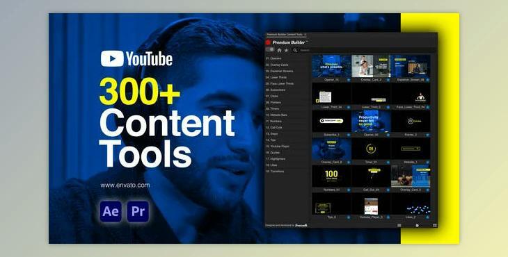 Youtube Content Tools (Videohive 36569485) - AE Project