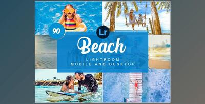 Beach Mobile and Desktop PRESETS CreativeMarket-5734325 (DNG, LR)