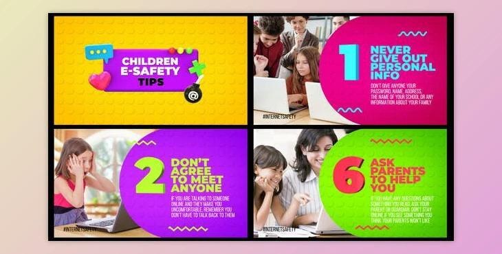 Children E Safety Tips - Kids Education (Videohive 30470989) - AE Project