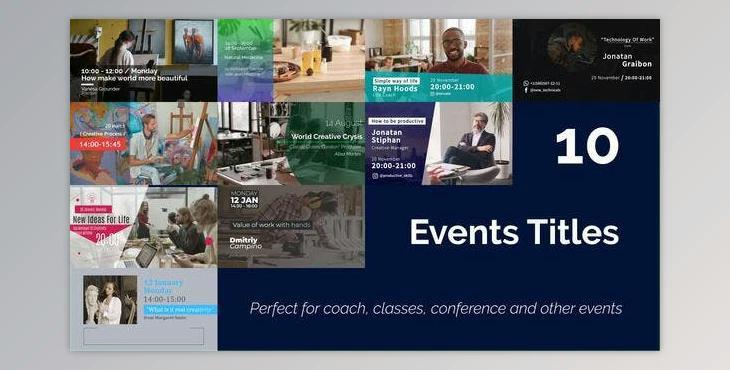 Promo Event Titles (Videohive 48351184) - AE Project