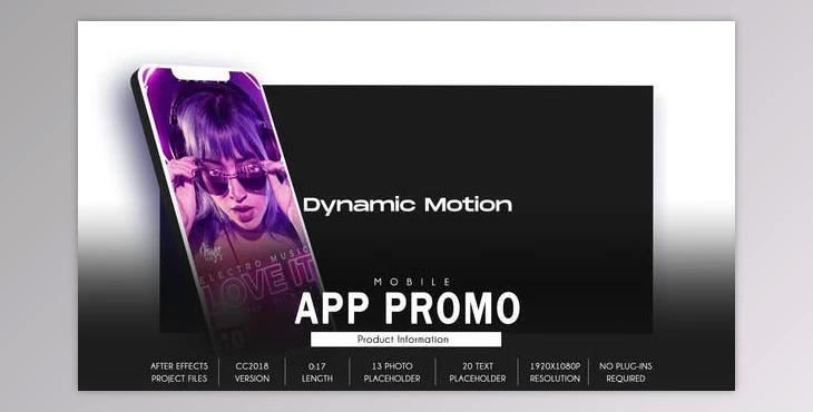 Mobile App Promo - Dynamic Fast B102 (Videohive 33258152) - AE Project