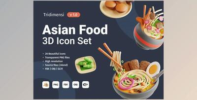 UI8 – 3D Asian Food