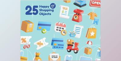 UI8 – Shopping 3D Icons