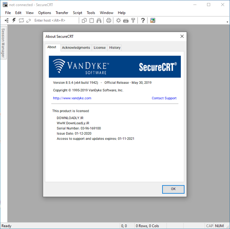 VanDyke SecureCRT + SecureFX 9.6.3.3599 Win / 8.5.4 Mac