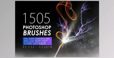 1505 Visual Effect Photoshop Brushes CreativeMarket 3261026