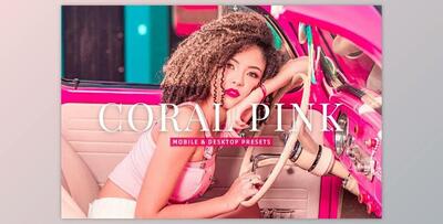 Coral Pink Pro Lightroom Presets CreativeMarket - 10881718