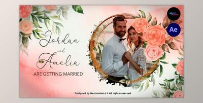 Floral & Watercolor Wedding Invitation (Videohive 38822065) - AE Project