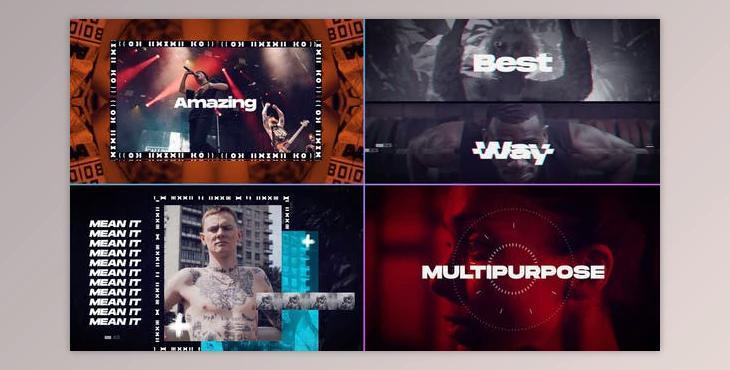 Upbeat Typo Opener (VideoHive 35322216) - AE Project