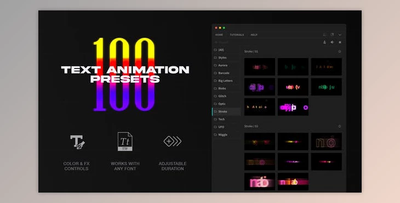 100 Text Presets for Premiere Pro (Videohive 48408761)