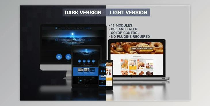 Website Presentation (Dark & Light) (Videohive 9725975) - AE Project