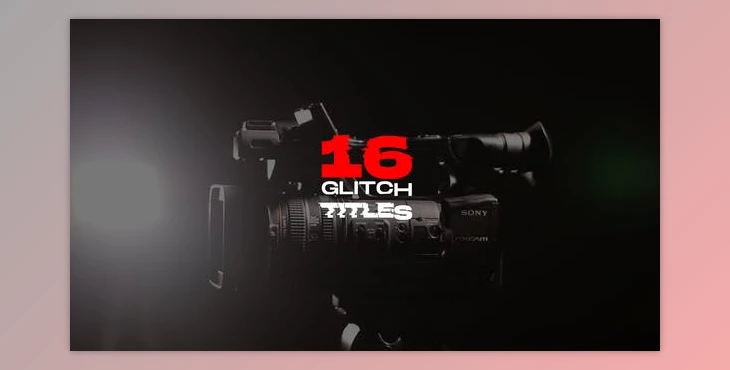Glitch Titles MOGRT (Videohive 42926229)