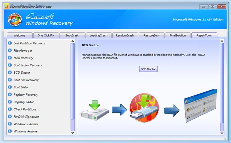 Lazesoft Windows Recovery v4.7.2.1 Unlimited / Professional / Server + License Key