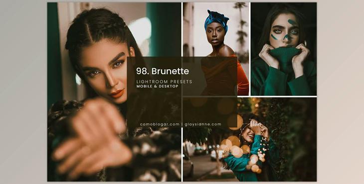 98. Brunette Presets CreativeMarket-4998602 (DNG, XMP)