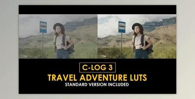 C-Log3 Travel Adventure and Standard Color LUTs (Videohive 50930907)