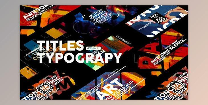Typography Scenes (Videohive 45753923) - AE Project