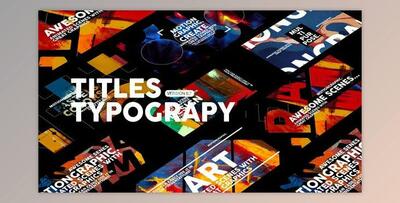 Typography Scenes (Videohive 45753923) - AE Project