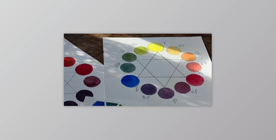 Exploring Complementary Colours with Watercolour