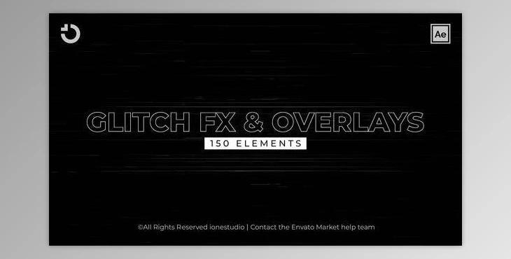 150+ Glitch FX&Overlays (Videohive 37061345) - AE Project