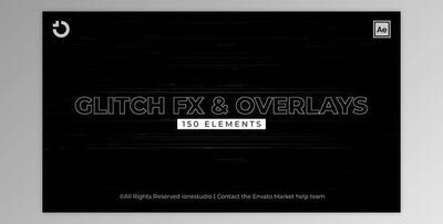 150+ Glitch FX&Overlays (Videohive 37061345) - AE Project