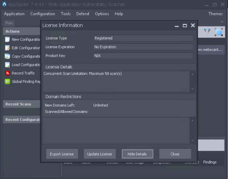 AppSpider Pro 7.4.056.3