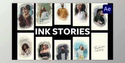 Instagram Ink Historical Stories for After Effects (Videohive 43218056) - AE Project