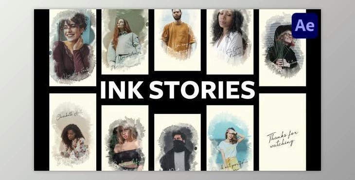 Instagram Ink Historical Stories for After Effects (Videohive 43218056) - AE Project
