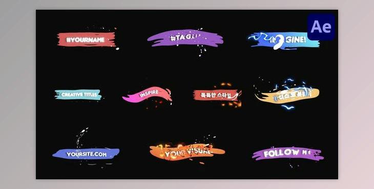 Energy Splats Titles for After Effects (Videohive 52453335) - AE Project