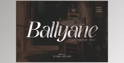 Ballyane - Italic Display Font