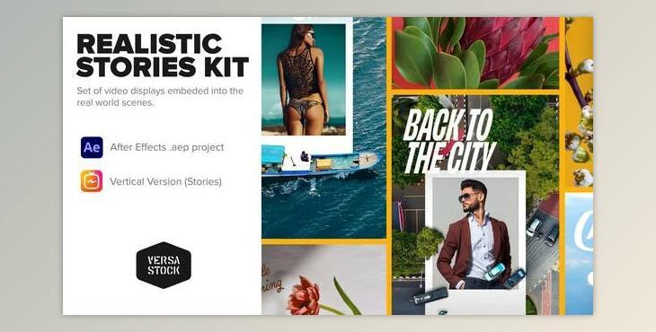 Realistic Photo Frames Stories Kit (Videohive 34904689) - AE Project