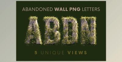 Abandoned Wall – 3D Lettering CreativeMarket - 10242107
