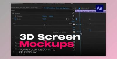 3D Screen Mockups (Videohive 48356484) - AE Project