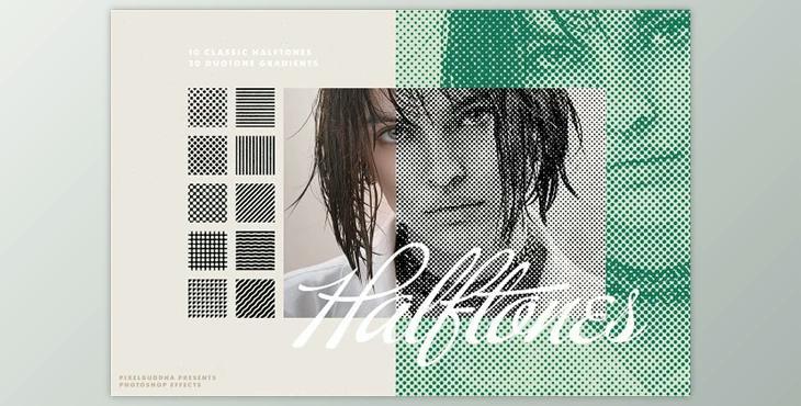Classic Halftone Photo Effects CreativeMarket 11017999